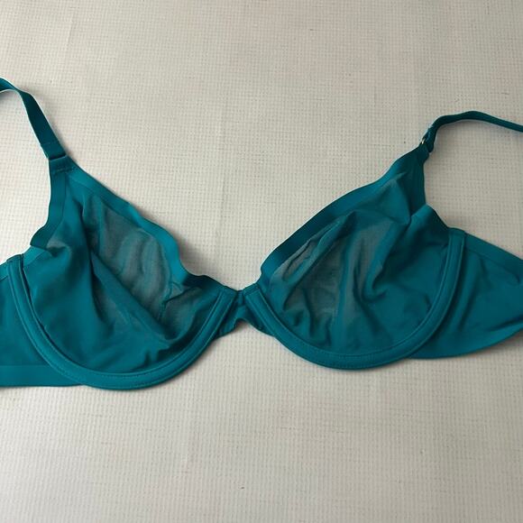 CUUP The Plunge Mesh Bra Underwire Size 36B TEAL - Picture 6 of 7